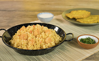 Arroz con camarones